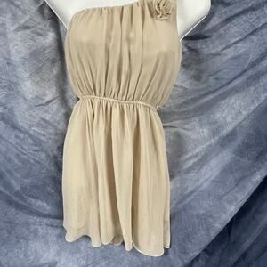 Alythea Jada One Shoulder Dress Rosette Strap, Large